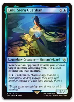 Lulu, Stern Guardian (Surge Foil) #38 (NM) Final Fantasy FIC Magic MTG - Image 1