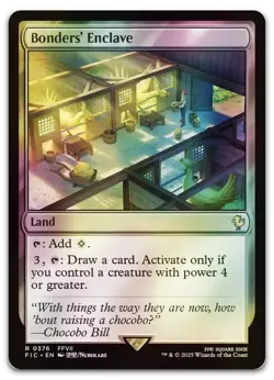 Bonders' Enclave (Surge Foil) #376 (NM) Final Fantasy FIC Magic MTG - Image 1