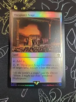 Thespian's Stage (Foil) #323 Doctor Who Collector's Edition Magic The Gathering - Image 1