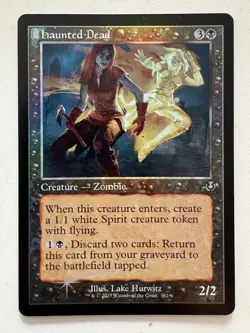 MTG Haunted Dead (Retro Frame FOIL) - Near Mint - Innistrad Remastered - Image 1