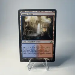 Magic: The Gathering Steam Vents Rare Guildpact 164/165 Land Blue Red 2006 - Image 1