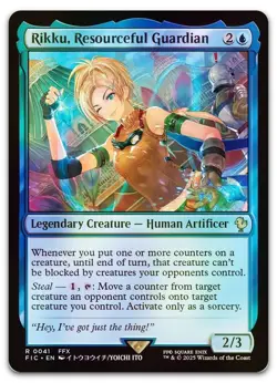 Rikku, Resourceful Guardian (Surge Foil) #41 (NM) Final Fantasy FIC Magic MTG - Image 1