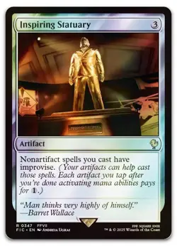 Inspiring Statuary (Surge Foil) #347 (NM) Final Fantasy FIC Magic MTG - Image 1