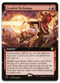 Creative Technique (Extended Art) #376 (NM) Commander 2021 C21 Magic MTG - Image 1