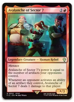 Avalanche of Sector 7 (Surge Foil) #53 (NM) Final Fantasy FIC Magic MTG - Image 1