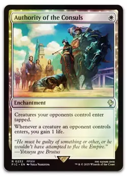 Authority of the Consuls (Surge Foil) #232 (NM) Final Fantasy FIC Magic MTG - Image 1