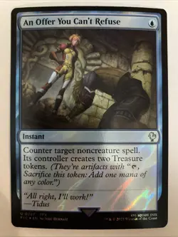 An Offer You Can't Refuse (Surge Foil) 0267 (NM) Final Fantasy FIC Magic MTG - Image 1