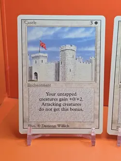 ⚪⚪⚪ (4) 1994 MAGIC The Gathering CASTLE REVISED 3RD EDITION PLAYED ⚪⚪⚪ - Image 2