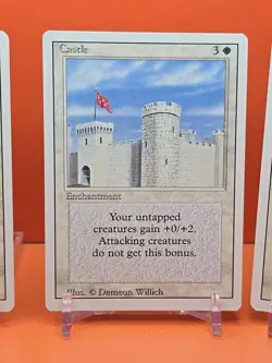 ⚪⚪⚪ (4) 1994 MAGIC The Gathering CASTLE REVISED 3RD EDITION PLAYED ⚪⚪⚪ - Image 4
