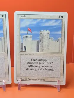 ⚪⚪⚪ (4) 1994 MAGIC The Gathering CASTLE REVISED 3RD EDITION PLAYED ⚪⚪⚪ - Image 5