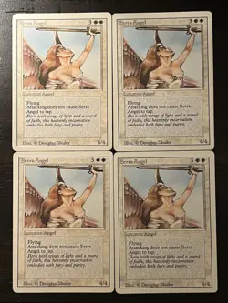 MTG 4X Serra Angel X4 Revised Edition Magic - HP - Image 1