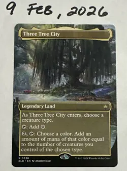 Three Tree City (Borderless) (0338) Bloomburrow Regular - Image 1