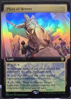 Plaza of Heroes #421 Dominaria United Extended Art Foil Rare - Image 1