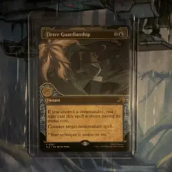 Magic: The Gathering Fierce Guardianship Instant Blue Rare Promo Avatar:TLA - Image 1