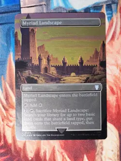Myriad Landscape Foil Borderless Lord Rings Commander Magic MTG LTC - Image 1