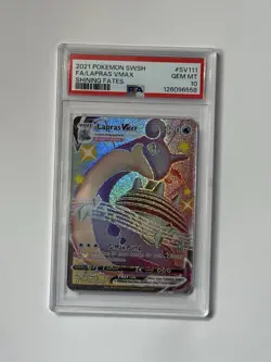 Pokemon TCG Lapras VMAX SV111/SV122 Shiny Holo Rare SWSH Shining Fates - PSA 10 - Image 1