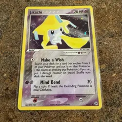 Pokemon TCG Jirachi Holo Rare Card 8/101 EX Hidden Legends LP - Image 1