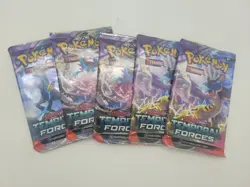 Pokemon TCG Temporal Forces Booster Packs. Set of 5 - Image 1