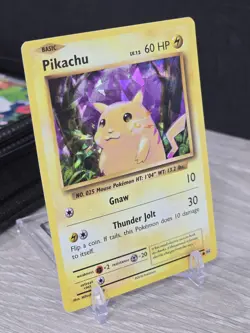 Pokemon Card TCG Pikachu #35/108 Cracked Ice Evolutions 2016 Holo Rare Promo - Image 1