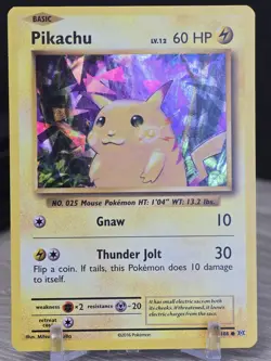 Pokemon Card TCG Pikachu #35/108 Cracked Ice Evolutions 2016 Holo Rare Promo - Image 5