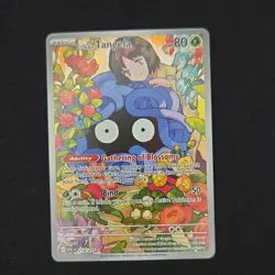 Pokemon TCG Erika's Tangela 218/217 Scarlet & Violet Full Art Holo Grass 80HP - Image 1