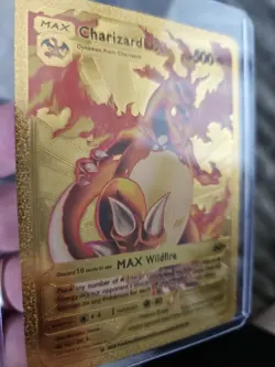 Charizard DX Gold Foil Fan Art Vinyl Premium Textured Collector Pokemon Card - Image 4