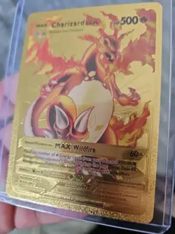 Charizard DX Gold Foil Fan Art Vinyl Premium Textured Collector Pokemon Card - Image 5
