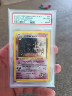 Pokemon Sabrina's Gengar 2000 Gym Heroes #14 Holo 1st Edition PSA 8 NM-MT - Image 3