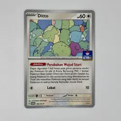 Ditto Promo Gym Stamped 166/SV-P Special Pokemon TCG Indonesia - Image 1