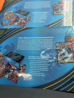 Pokemon TCG Mega Charizard X ex UPC Ultra Premium Collection - 2 Pack IN HAND - Image 2