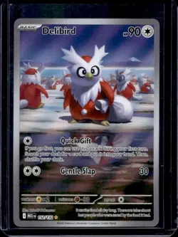2025 Pokemon Mega Evolution Delibird Illustration Rare #152/132 - Image 1