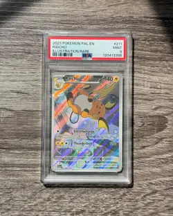 GRADED 2023 POKEMON PALDEA EVOLVED RAICHU IR 211/193 PSA 9 - Image 1