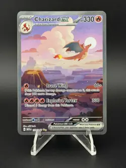 Pokemon TCG Charizard EX 199/165 Special Illustration Rare SV 151 NM - Image 1