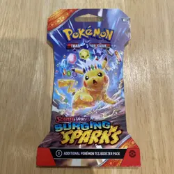 Pokemon TCG: Surging Sparks Sleeved Booster Pack - New - Pikachu Art Variant (b) - Image 1