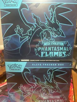 Pokemon TCG Phantasmal Flames Sealed ETB Elite Trainer Box Lot Of 2 Brand New - Image 1