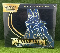 Pokemon TCG Mega Evolution Elite Trainer Box ETB Lucario NEW Sealed - Image 1