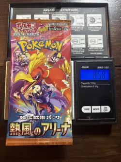 Heavy 8.58g Pokemon Sealed Heat Wave Arena Japanese Booster Pack - Image 1