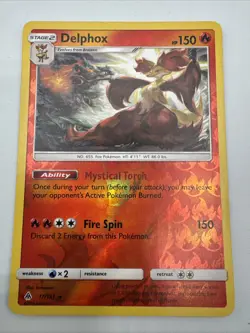 Delphox 17/131 Sm-Forbidden Light Reverse Holo pokemon - Image 1