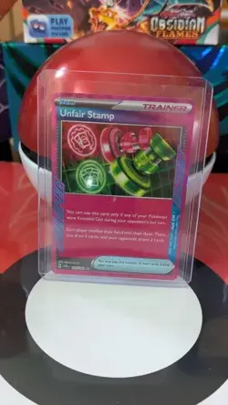 Pokemon TCG: Unfair Stamp (ACE SPEC Trainer) Twilight Masquerade #165/167 - Image 1