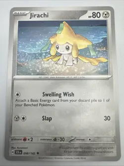 Jirachi 098/142 SV07: Stellar Crown Uncommon Normal Pokemon TCG LP - Image 1