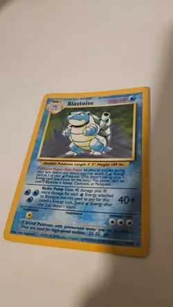Pokemon Base TCG 1999 Original BLASTOISE 2/102 Rare Holo - Image 2