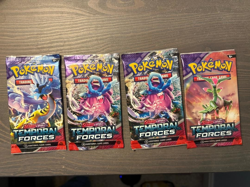 Pokemon TCG S&V Temporal Forces Sealed Booster Pack Lot of 4 - Image 1