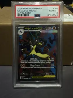 PSA 10 Mega Lucario EX 160/132 Ultra Rare Holo Pokemon TCG - Image 1
