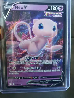 Mew V 60/159 Ultra Rare Holo Pokemon TCG Crown Zenith NM Pack Fresh - Image 1