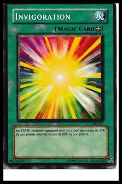 YuGiOh Starter Deck Kaiba Common Invigoration SDK-021 - Image 1