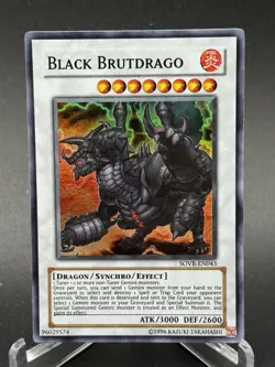 Black Brutdrago SOVR-EN043 Super Rare Yugioh Stardust Overdrive LP - Image 1