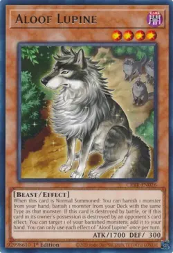 Yugioh - Aloof Lupine (Rare) CRBR-EN026 Crossover Breakers 1st Edition - Image 1