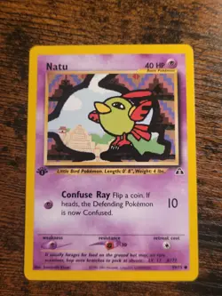 Pokemon Natu Neo Discovery 59/75 1st Edition Nm - Image 1