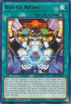 Yugioh - Ryu-Ge Rising (Rare) CRBR-EN035 Crossover Breakers 1st Edition - Image 1
