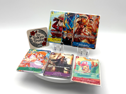 One Piece Card Game McDonald's 2025 Promo Playset 4x Each Luffy Ace Shanks NM - Image 1